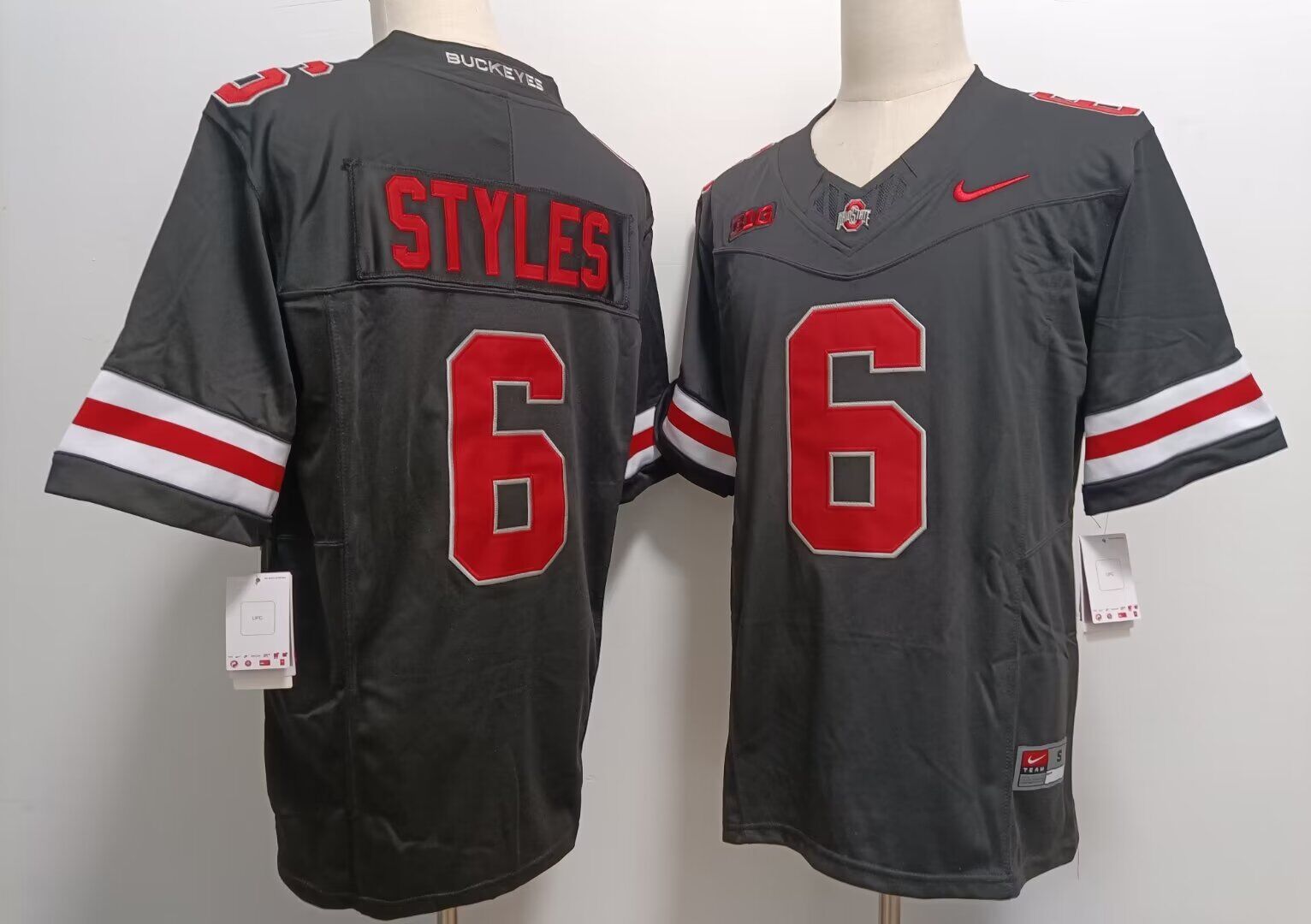 NCAA Men Ohio State Buckeyes #6 Sonny Styles black Nike jersey->ncaa teams->NCAA Jersey